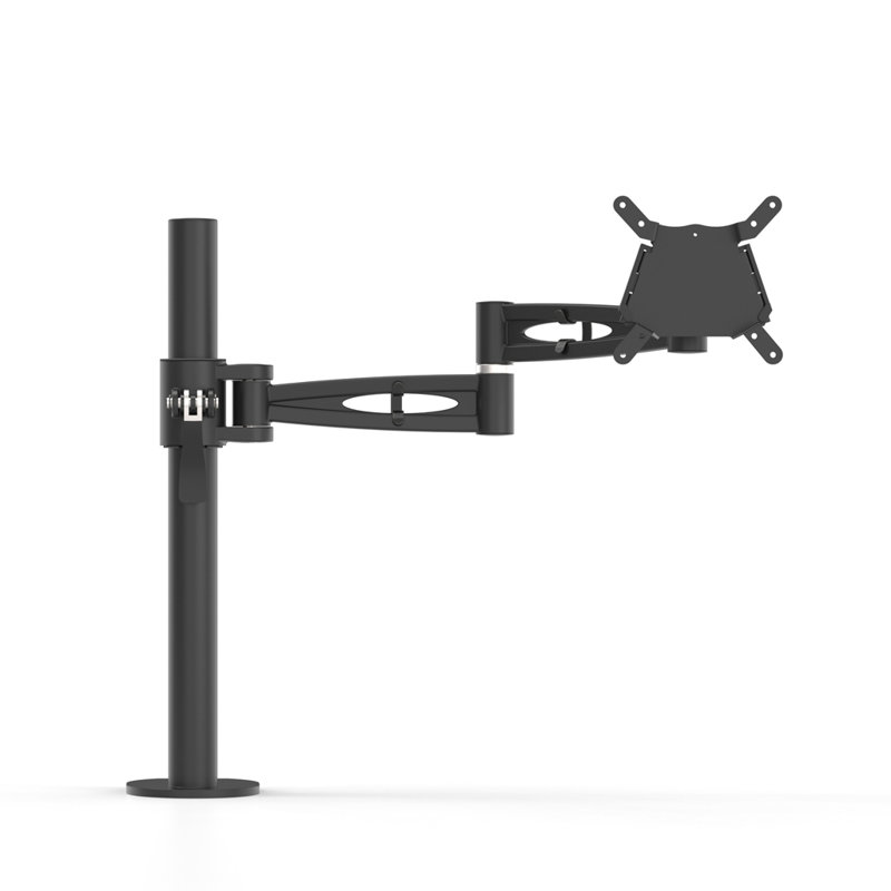 Inbox Zero Desktop Mount Screens with Shelving, Holds up to 12.5 kg